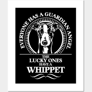 Whippet Guardian Angel dog sayings Posters and Art